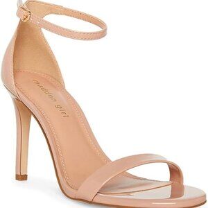 Nude High-Heeled Stiletto Sandal